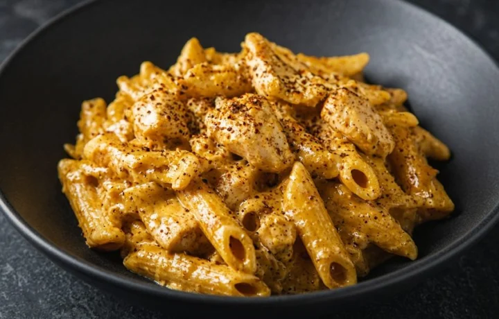Kremalı Tavuklu Köri Soslu Penne